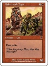 剣歯虎/Sabretooth Tiger (7ED)《Foil》