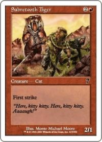 剣歯虎/Sabretooth Tiger (7ED)《Foil》