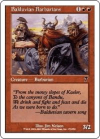 バルデュヴィアの蛮族/Balduvian Barbarians (7ED)《Foil》