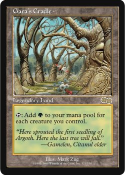 画像1: ガイアの揺籃の地/Gaea's Cradle (USG)【日本語版】【POOR】