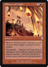 降り注ぐ塊炭/Shower of Coals (ODY)《Foil》