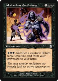 邪悪な覚醒/Malevolent Awakening (ODY)《Foil》