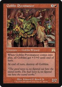 ゴブリンの紅蓮術士/Goblin Pyromancer (ONS)《Foil》