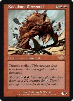 画像1: 岩片の精霊/Rockshard Elemental (LGN)《Foil》