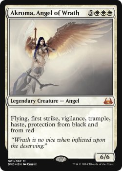 画像1: 怒りの天使アクローマ/Akroma, Angel of Wrath 【アンソロジー版】 (DVD)《Foil》