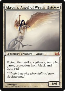 画像1: 怒りの天使アクローマ/Akroma, Angel of Wrath (DDC)《Foil》