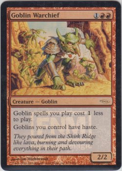 画像1: ゴブリンの戦長/Goblin Warchief (FNM)