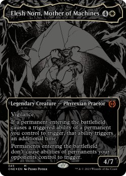 画像1: 機械の母、エリシュ・ノーン/Elesh Norn, Mother of Machines (ONE)【オイルスリック・フォイル版】