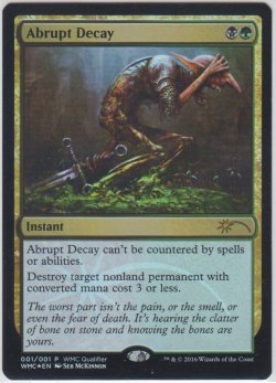 画像1: 突然の衰微/Abrupt Decay 【PLD】 A (WMCQ)【☆高額トレジャー☆】