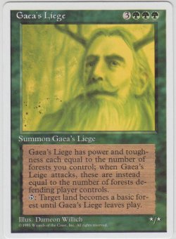 画像1: 大地のしもべ/Gaea's Liege (4ED)【アルターネイト版】