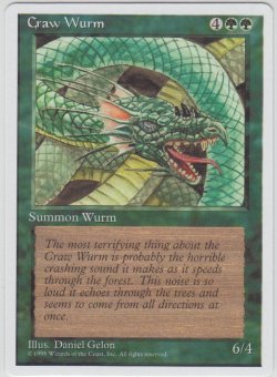 画像1: 大喰らいのワーム/Craw Wurm (4ED)【アルターネイト版】