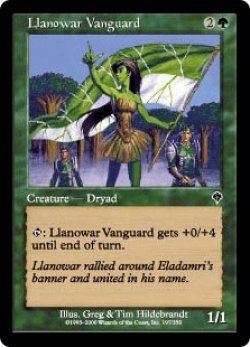画像1: ラノワールの先兵/Llanowar Vanguard (INV)《Foil》