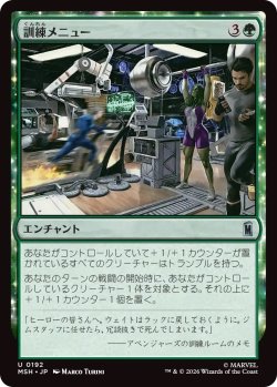 画像1: 訓練メニュー/Training Regimen (MSH)