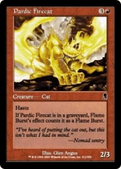 画像1: パーディック山の火猫/Pardic Firecat (ODY)《Foil》