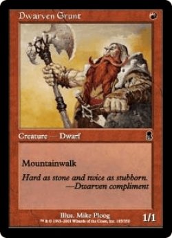 画像1: ドワーフの兵卒/Dwarven Grunt (ODY)《Foil》