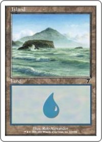 島/Island 【Ver.2】 (7ED)《Foil》