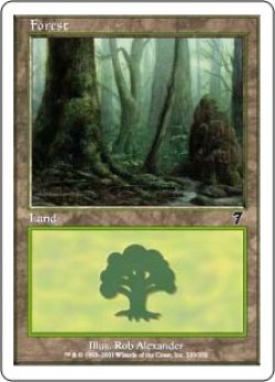 画像1: 森/Forest 【Ver.2】 (7ED)《Foil》