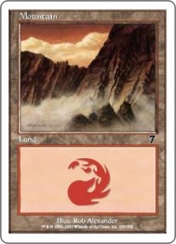 画像1: 山/Mountain 【Ver.3】 (7ED)《Foil》