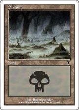 沼/Swamp 【Ver.2】 (7ED)《Foil》