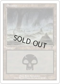 画像1: 沼/Swamp 【Ver.2】 (7ED)《Foil》