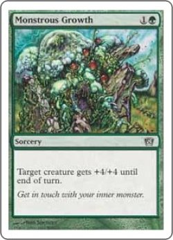 画像1: 超巨大化/Monstrous Growth (8ED)《Foil》
