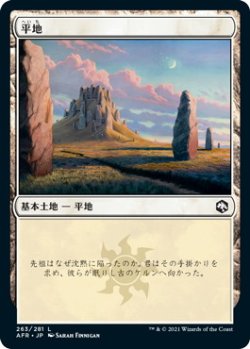 画像1: 平地/Plains 【Ver.2】 (AFR)《Foil》