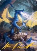 【イラストコレクション：箔無し】ブルー・ドラゴン/Blue Dragon (AFR)【73/81】