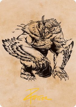 画像1: 【イラストコレクション：箔無し】アウルベア/Owlbear (AFR)【76/81】