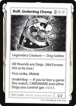 画像1: Ruff, Underdog Champ (Mystery Booster)【エンブレム無し】