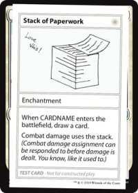 Stack of Paperwork (Mystery Booster)【エンブレム無し】