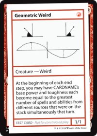 Geometric Weird (Mystery Booster)【エンブレム無し】