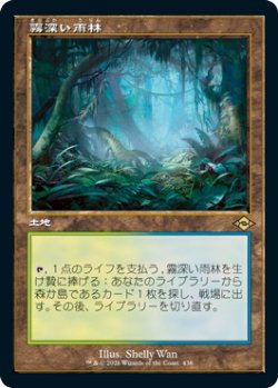 画像1: 霧深い雨林/Misty Rainforest (MH2)【旧枠加工版・MH2】【エッチング・フォイル版】