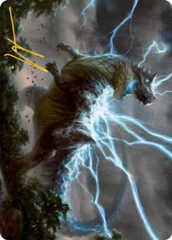 画像1: 【イラストコレクション：箔無し】大嵐の咆哮、スラスタ/Thrasta, Tempest's Roar (MH2)【41/81】