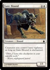門番の猟犬/Gate Hound (RAV)　《Foil》