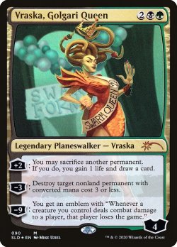 画像1: ゴルガリの女王、ヴラスカ/Vraska, Golgari Queen (090) (SLD)《Foil》