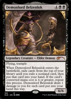 画像1: 悪魔王ベルゼンロック/Demonlord Belzenlok (159) (SLD)《Foil》