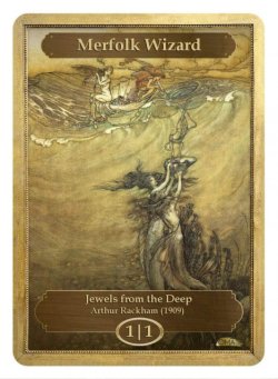 画像1: マーフォーク・ウィザード/Merfolk・Wizard (CLASSIC ART TOKEN CLASSIC)