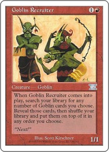 画像1: ゴブリン徴募兵/Goblin Recruiter (6ED) (1)