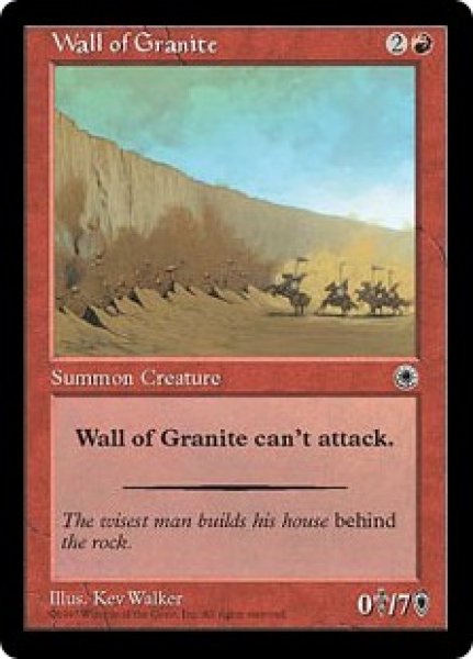 画像1: 花崗岩の壁/Wall of Granite (POR) (1)