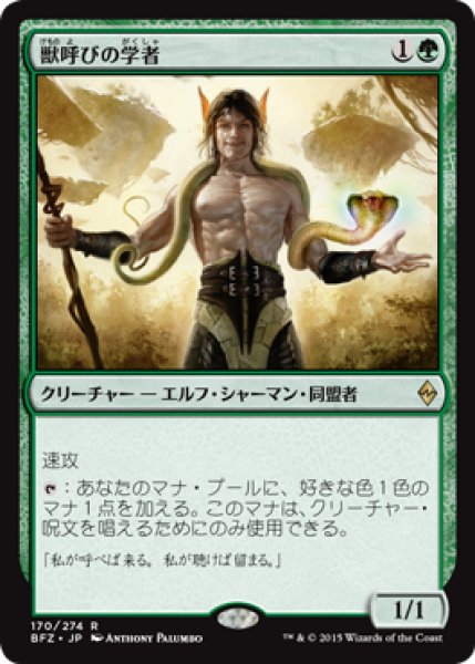 画像1: 獣呼びの学者/Beastcaller Savant (BFZ) (1)