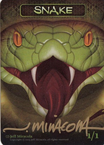 画像1: 蛇/Snake (Jeff Miracola Token) (1)