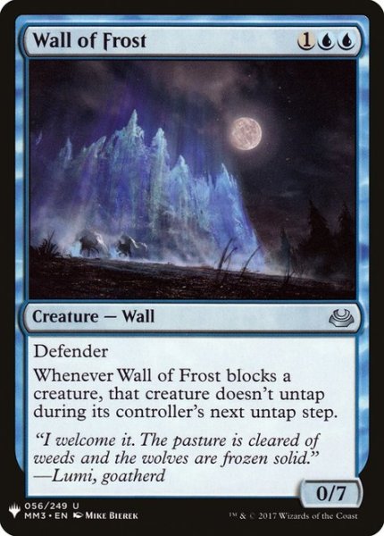 画像1: 霜の壁/Wall of Frost (Mystery Booster) (1)