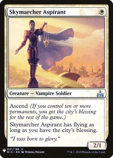 画像1: 空渡りの野心家/Skymarcher Aspirant (Mystery Booster) (1)