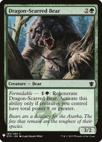 画像1: 龍傷負いの熊/Dragon-Scarred Bear (Mystery Booster) (1)