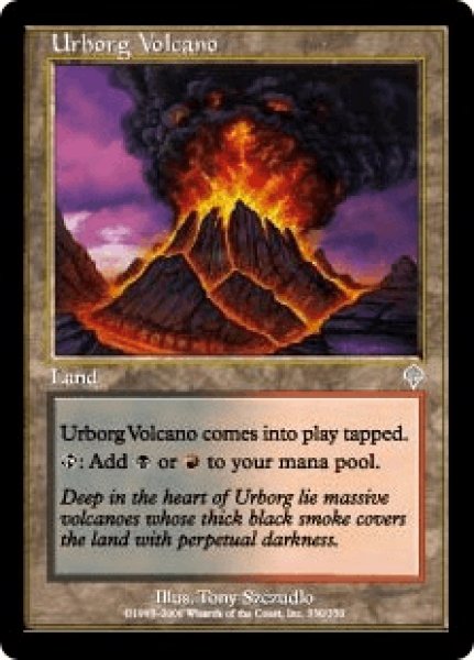 画像1: アーボーグの火山/Urborg Volcano (INV)《Foil》 (1)