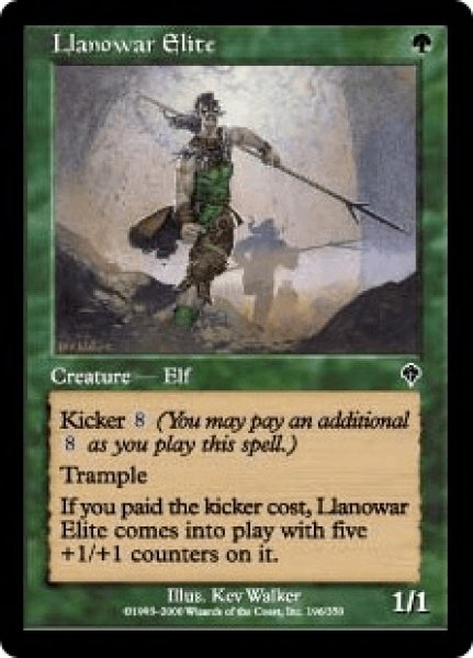 画像1: ラノワールの精鋭/Llanowar Elite (INV)《Foil》 (1)