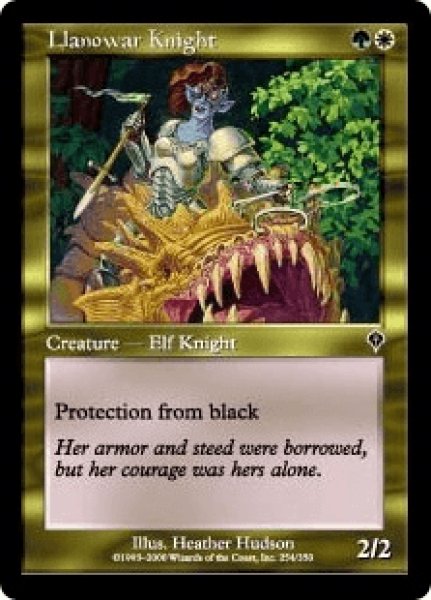 画像1: ラノワールの騎士/Llanowar Knight (INV) (1)