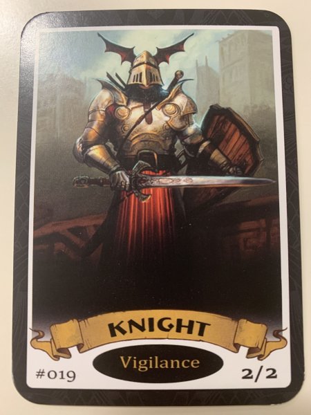 画像1: 騎士トークン/ Knight  Token (Mark Pool) #019 (1)