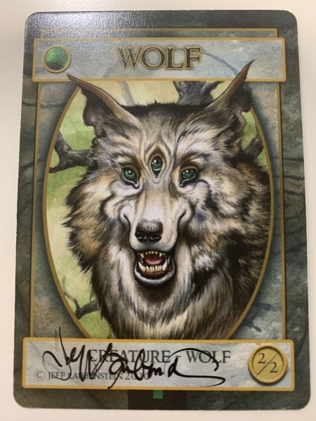 画像1: 狼トークン/Wolf Token (Jeff Laubenstein)   サインド (1)