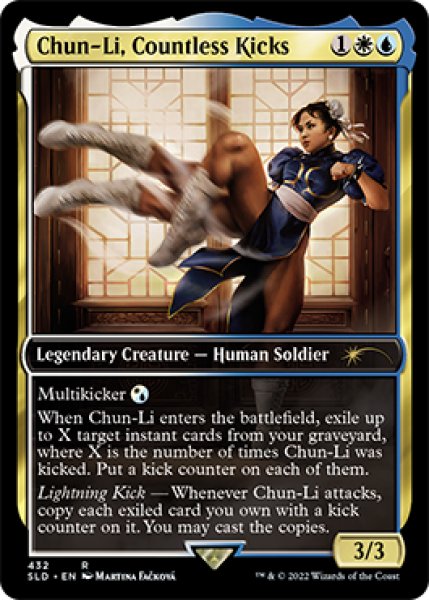 画像1: Chun-Li, Countless Kicks (432) (SLD)《Foil》 (1)